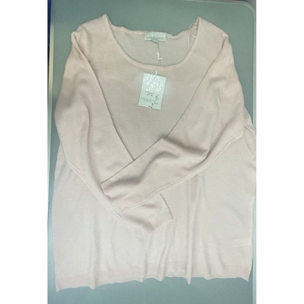 Carolyn Taylor Plus  Women's Light Pink sweater Pullover  Size 1X